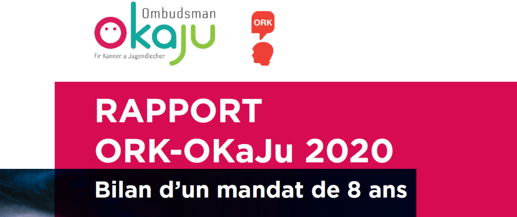 Rapport 2020 de l´OKaJu: L'intérêt supérieur de l'enfant. Bilan d'un mandat de 8 ans.